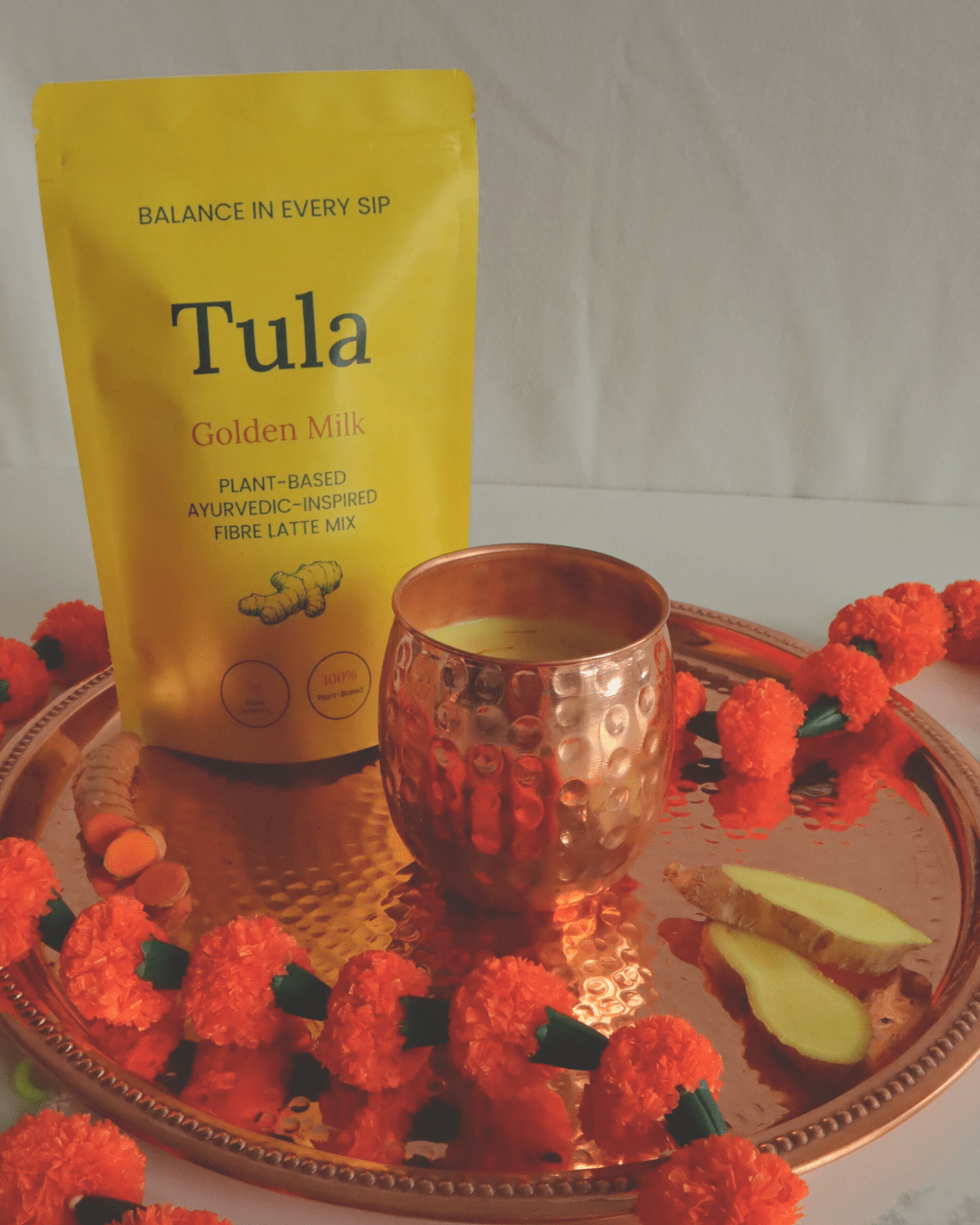 Golden milk fiber latte mix by Tula (large pack)