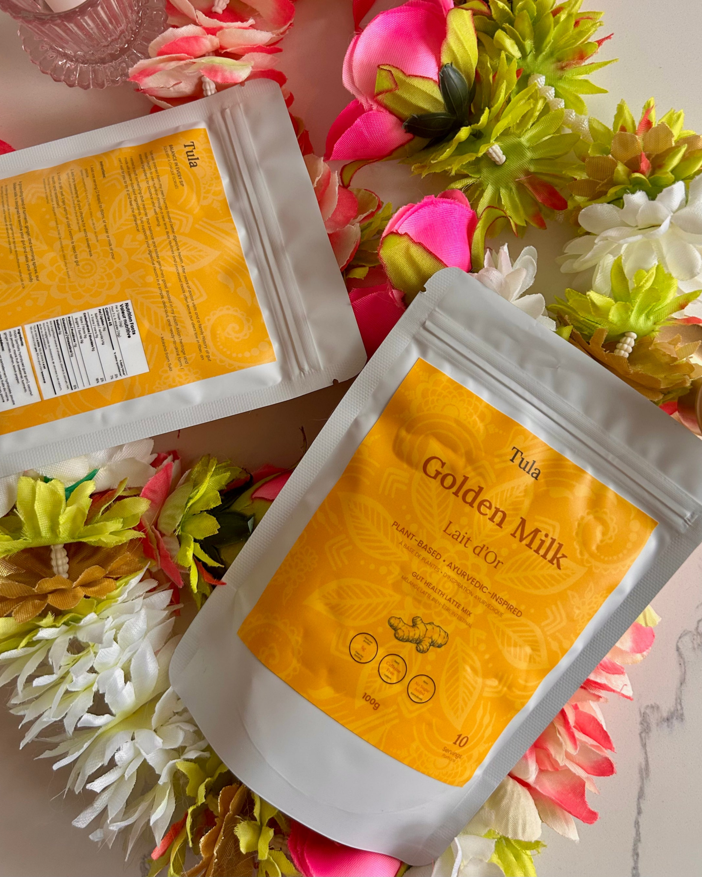 Golden milk fiber latte mix by Tula (small packs)