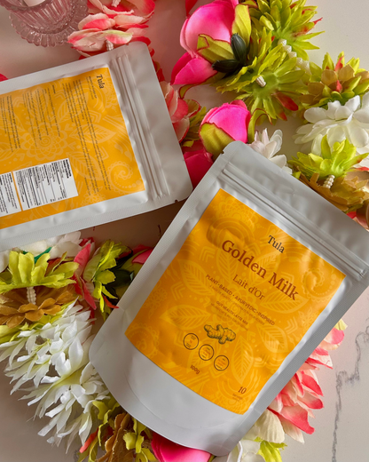 Golden milk fiber latte mix by Tula (small packs)