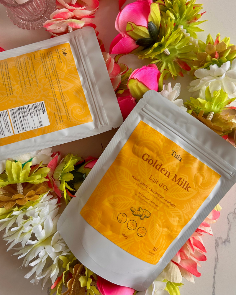 Golden milk fiber latte mix by Tula (small packs)